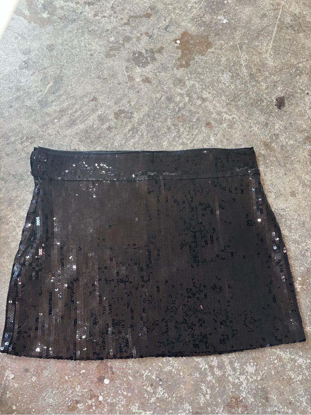 Forever 21 Black Sequin Mini Skirt